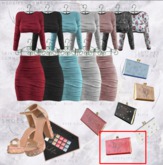 Look At Me. Jaclyn : Clutch - RedFuchsia COMMON