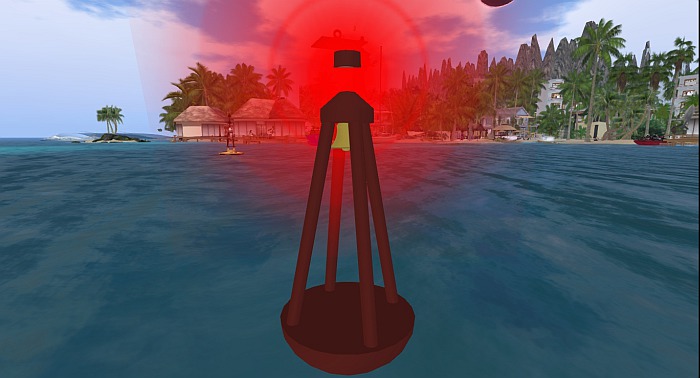 Red Flash Light Buoy