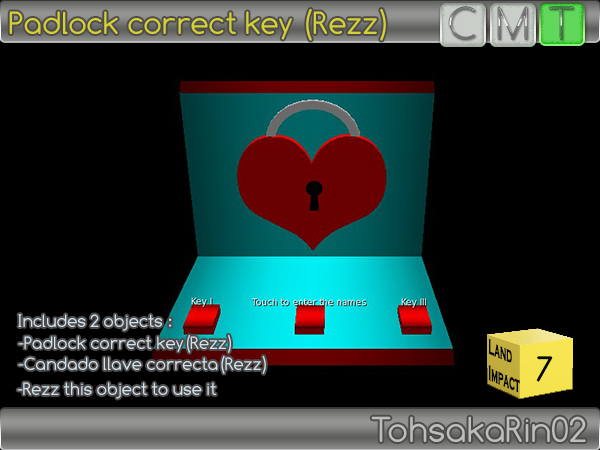 Padlock correct key (Rezz)