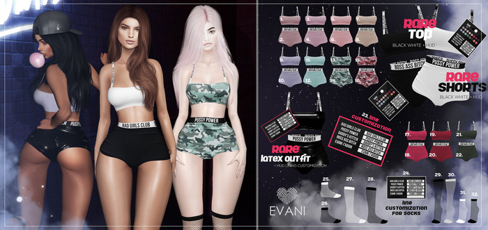 EVANI - (18) Hanna shorts [Raspberries] Maitreya L.