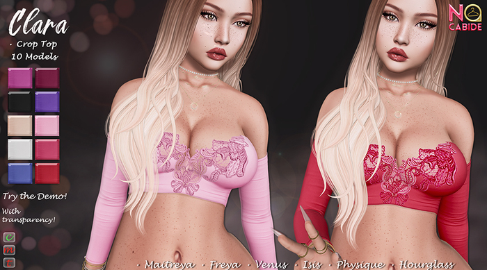 No Cabide :: Clara Crop Top - HUD 10 Models