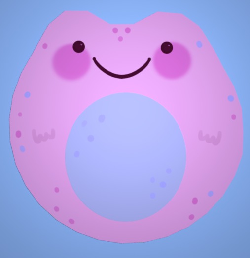 purple frog rug