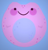 purple frog rug