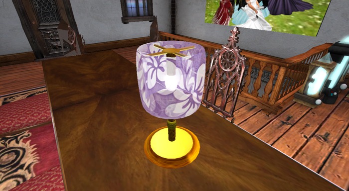 Beautiful Lamp Shade (Purple floral pattern)