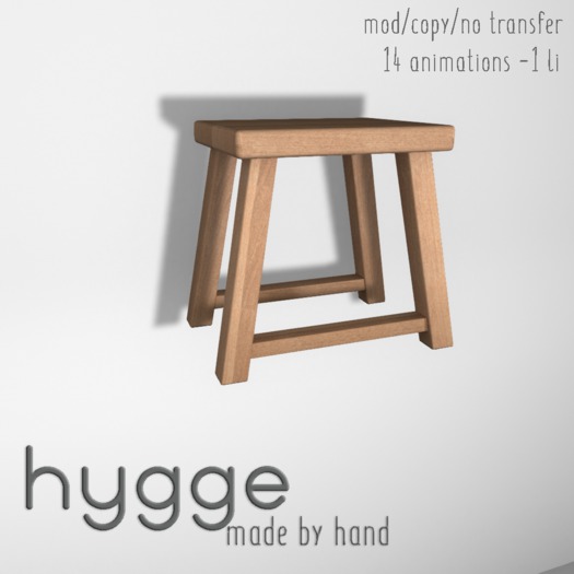 HYGGE Stool Matt Laquer Oak