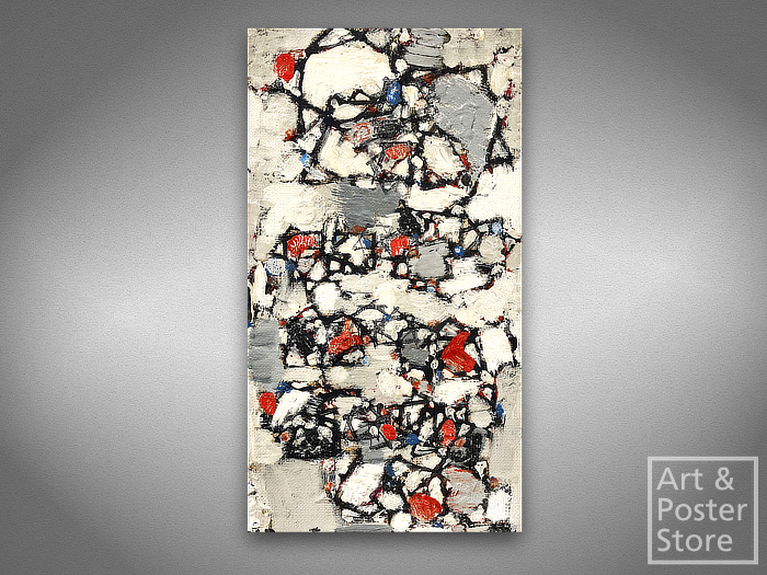 Ensemble - Dumitresco Abstract Painting | Mesh Wall Canvas Panel 