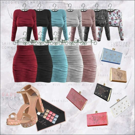 Look At Me. Jaclyn : Skirt - Blue COMMON