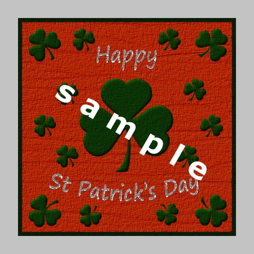 square carpet Happy St. Patrick's day