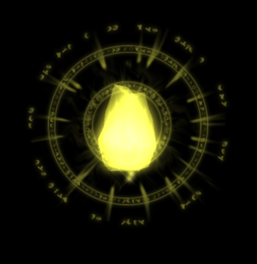{Papillon} Tiny Floating Circle Runestone