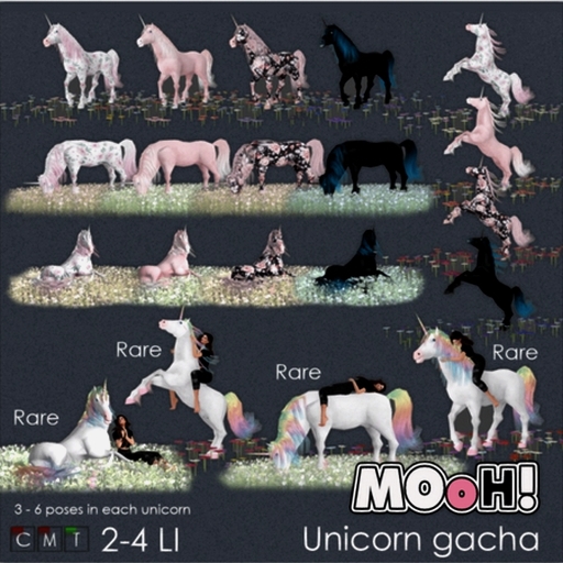 MOoH! Unicorn rearing Black 4LI
