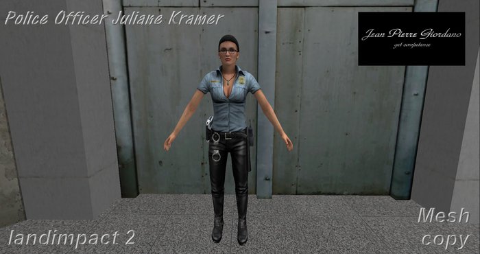 Police Officer Juliane Kramer mesh BOX