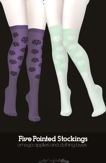 ~SongBird~ Five Pointed Stockings : Dark