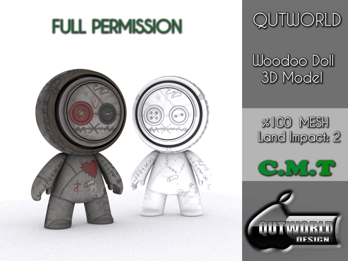 .::QUTWORLD .::Woodoo Doll 3D Model::.FP Unpack (ADD)