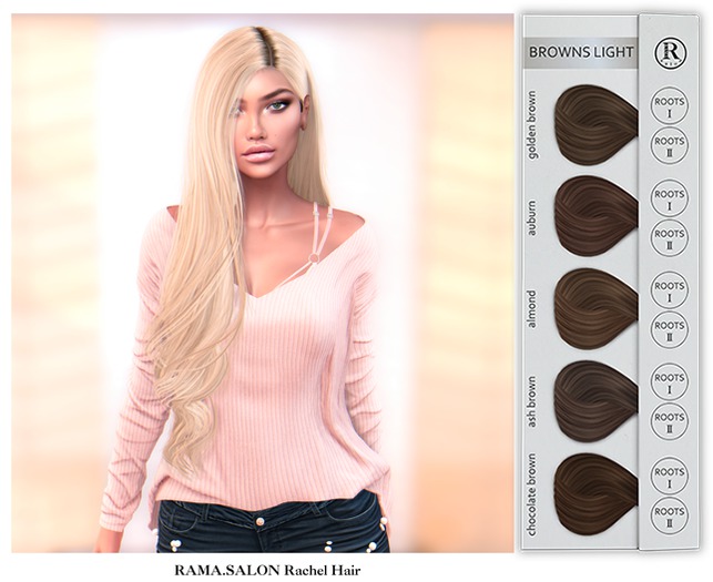 RAMA.SALON - Rachel Hair 'BROWNS LIGHT'