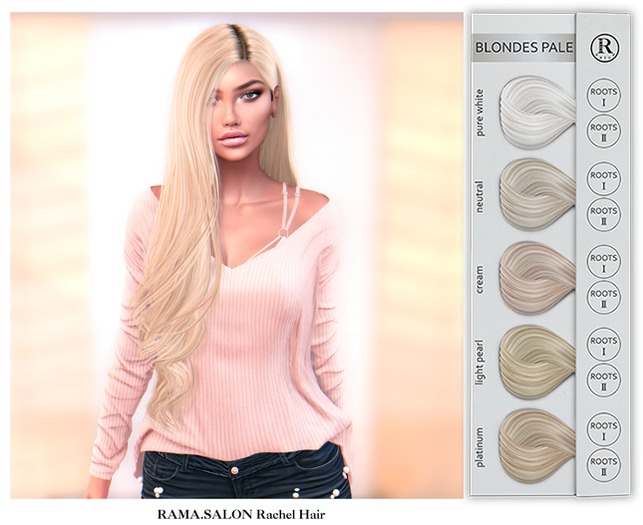 RAMA.SALON - Rachel Hair 'BLONDES PALE'
