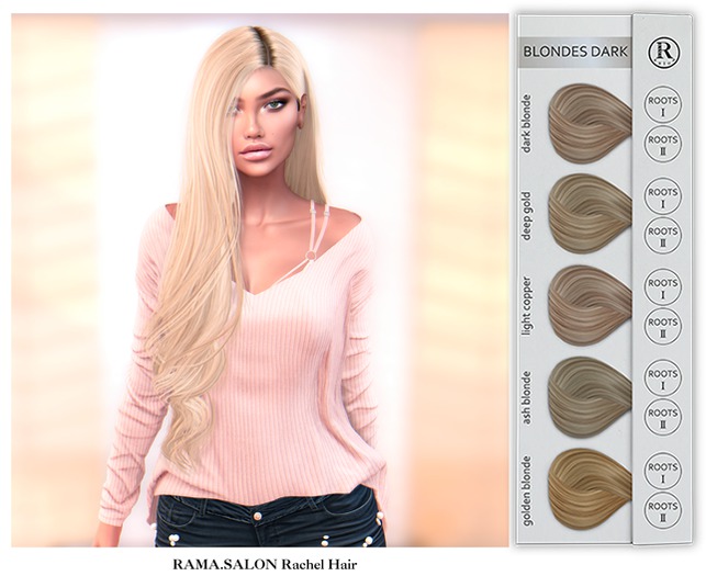RAMA.SALON - Rachel Hair 'BLONDES DARK'