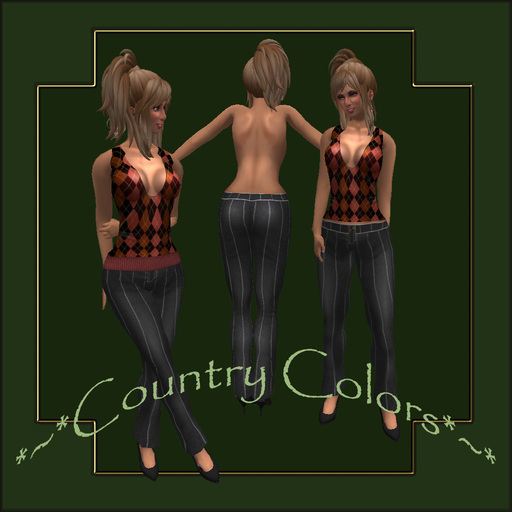 *~*CC*~* Pinstriped Pants & burlington1 Rusty