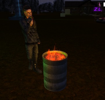 Second Life Marketplace - [D.G.C.]: Animated Burning Barrel - [BOXED]