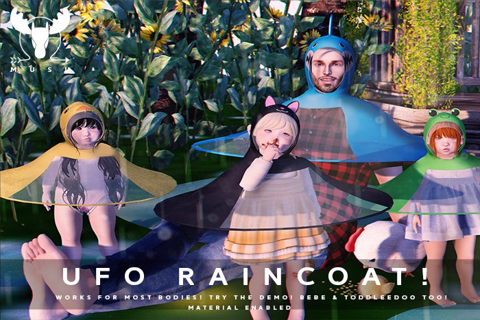-MUSU- UFO Raincoat Cat!