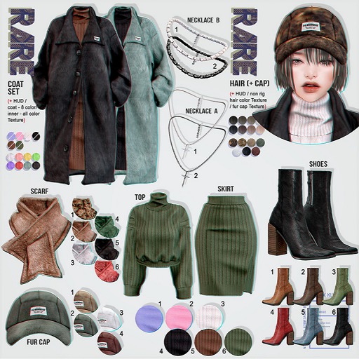 `M.BIRDIE / Donna look. Fur cap4