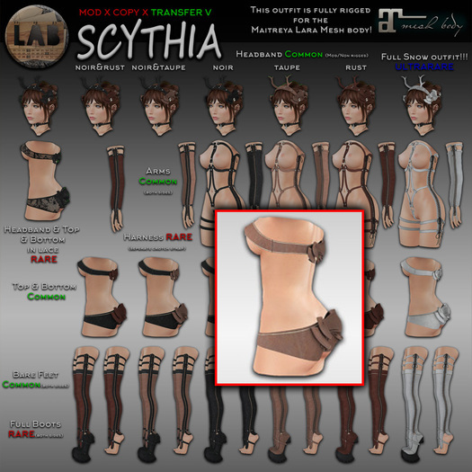 [LAB737] Scythia Top&Bottom (taupe)