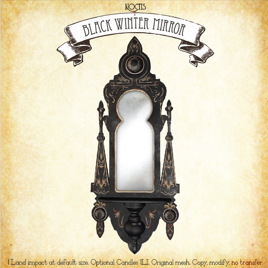 [noctis] Black Winter Mirror /ADD me to unpack