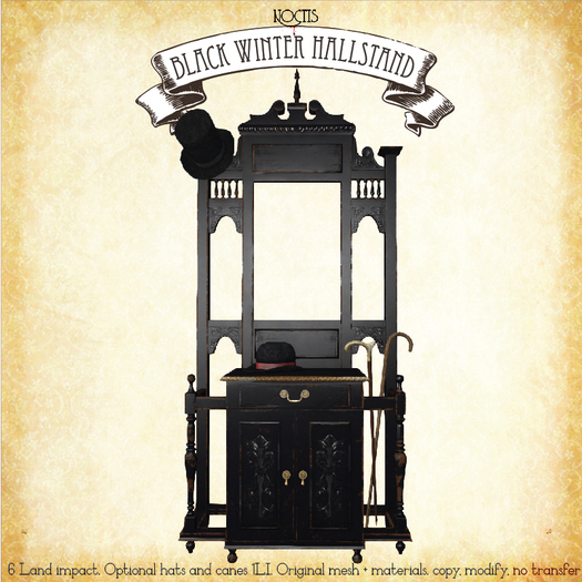 [noctis] Black Winter Hallstand /ADD me to unpack
