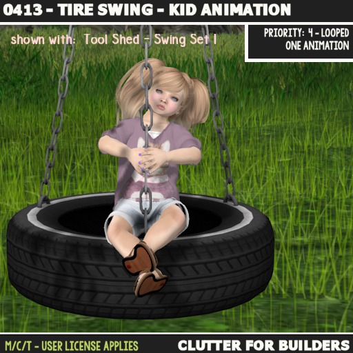 Clutter - 0413 - Tire Swing - Kid Animation