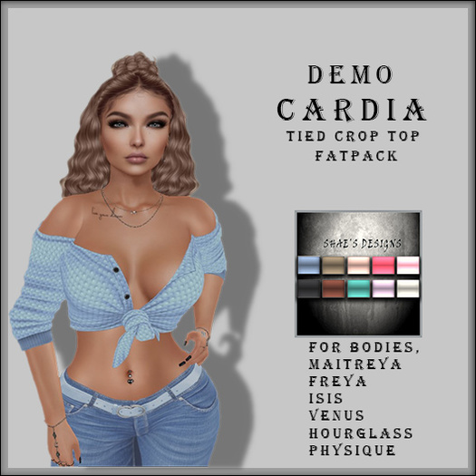 *Shae's Cardia Crop Top Tied DEMOS