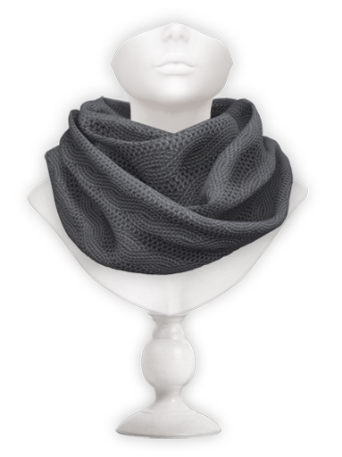 erratic / mika - scarf cable / grey