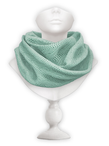 erratic / mika - scarf cable / mint