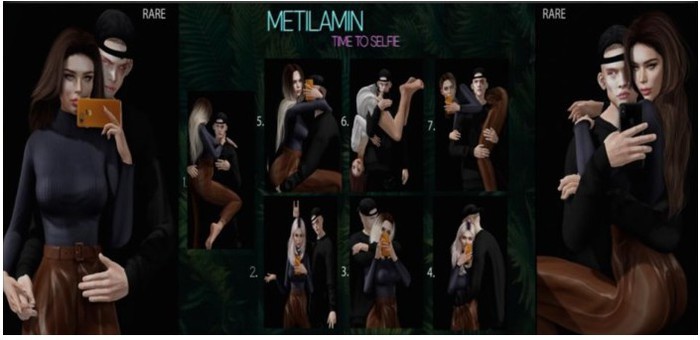 "METILAMIN" GACHA couple pose 5