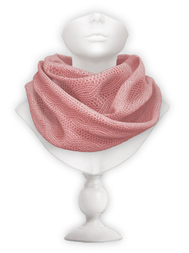 erratic / mika - scarf cable / pink