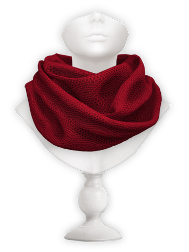 erratic / mika - scarf cable / red
