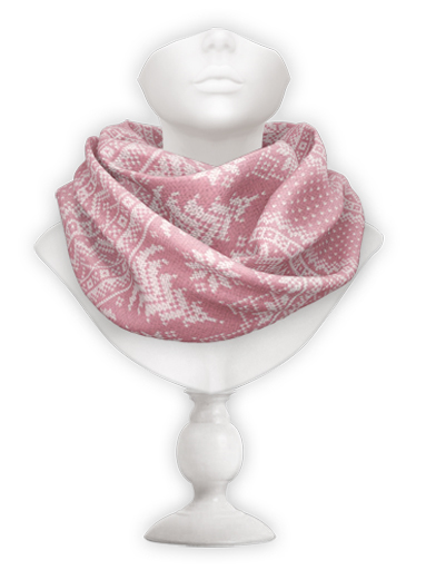 erratic / mika - scarf xmas / pink
