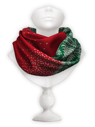 erratic / mika - scarf xmas / red-green