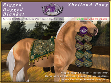 *E* Dagged Blanket Set [BOXED] RH Shetland