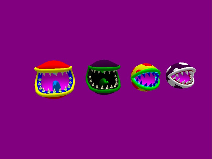 chomper/piranha plant heads