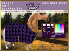 *E* RealHorse Rigged Full Blanket Set [BOXED]  RH Shetland