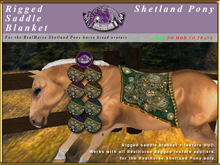 *E* Saddle Blanket Set [BOXED] RH Shetland