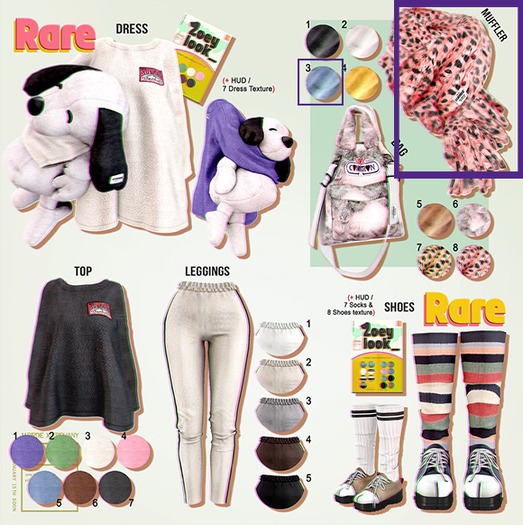 `M.BIRDIE / Zoey look. Muffler3