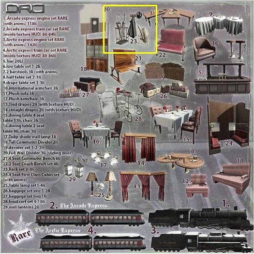 23 -DRD- AE - Train Car - Rack Set