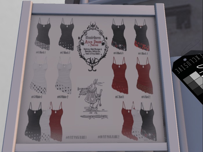 #7 BQ ::Alice Dress::+ panties Red 1