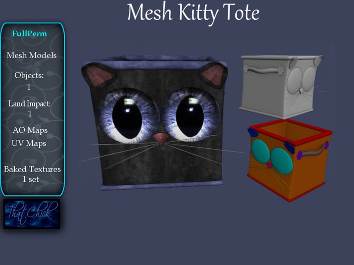 ~tc~ Mesh Kitty Tote FullPerm Kit