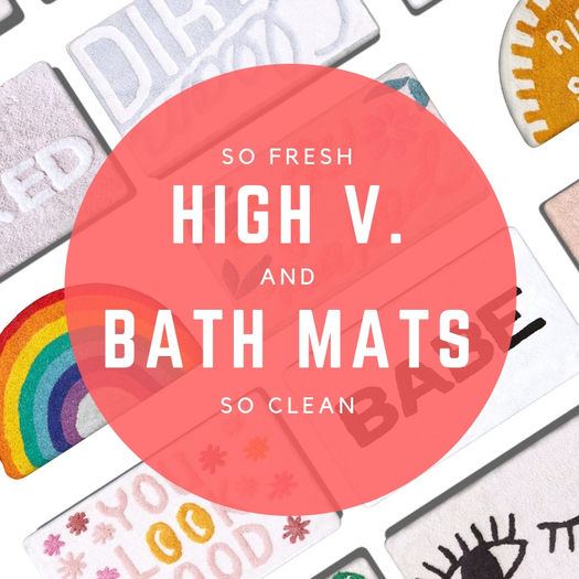 [high v.] so fresh and so clean bath rugs chubby pack
