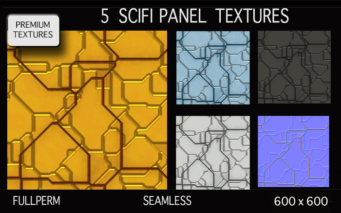 SCIFI PANEL 1 TEXTURES