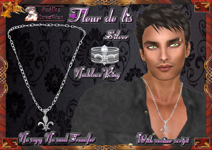 Fleur de lis- silver 