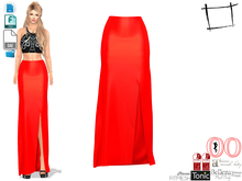 Dae Obj FBX Floor Length Front Slit Skirt Belleza, Slink, Maitreya, Tonic, Ocacin Standard