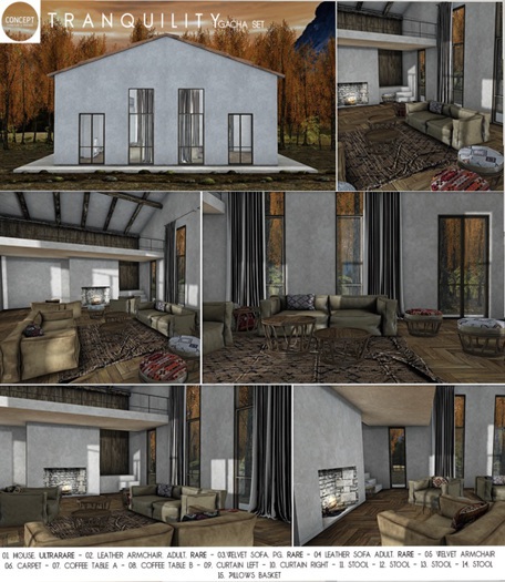 Concept} *04. Tranquility Leather Sofa. Adult. RARE