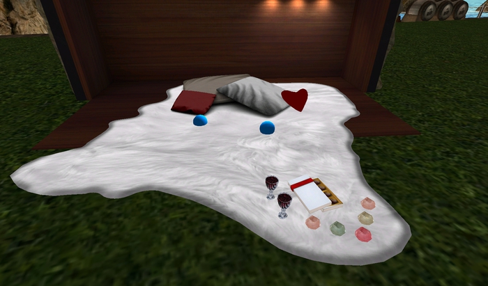 Valentines Day Couples Rug w/ poseballs 